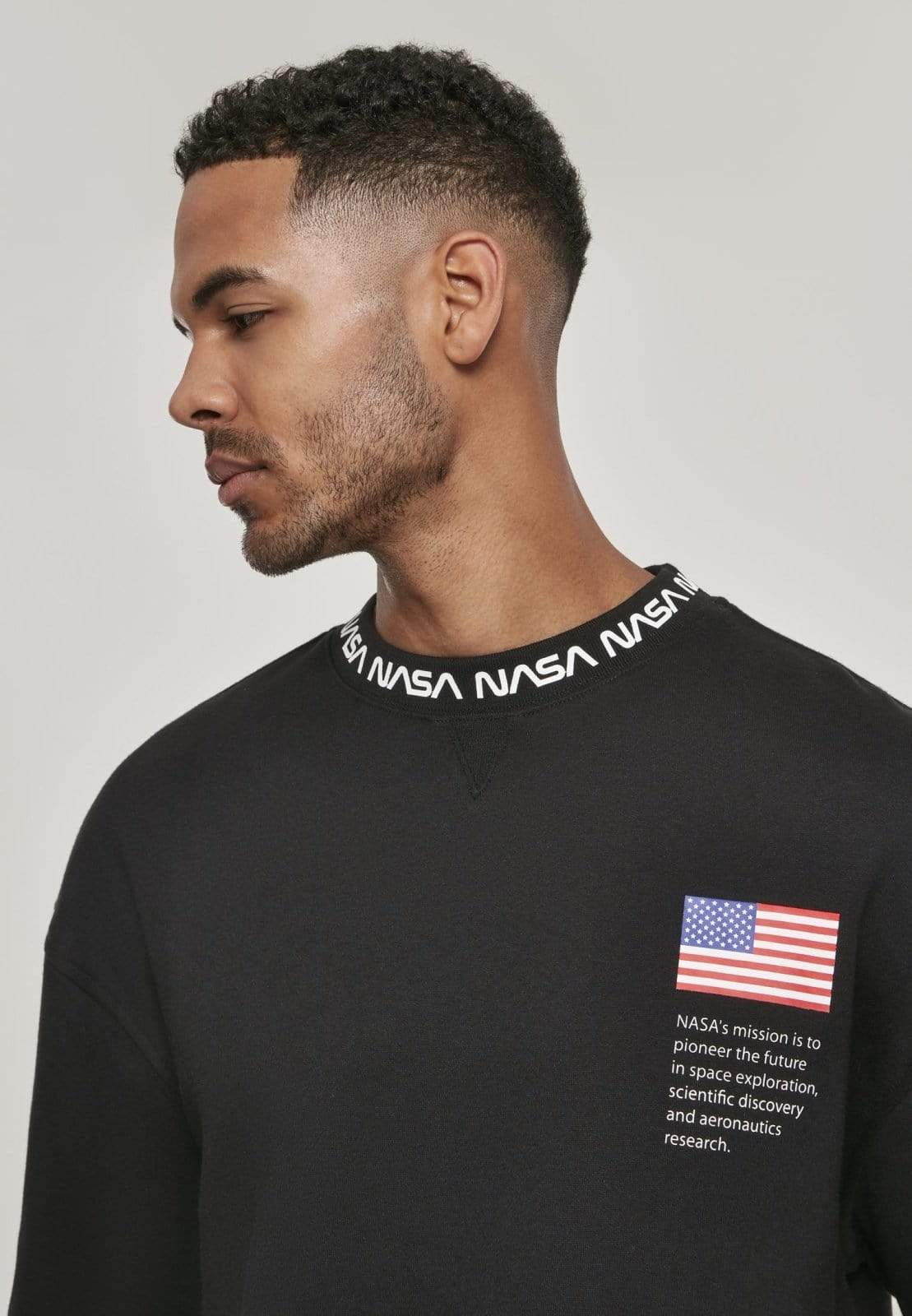 Callisto Men's Clothing NASA Oversize Crewneck Sweater