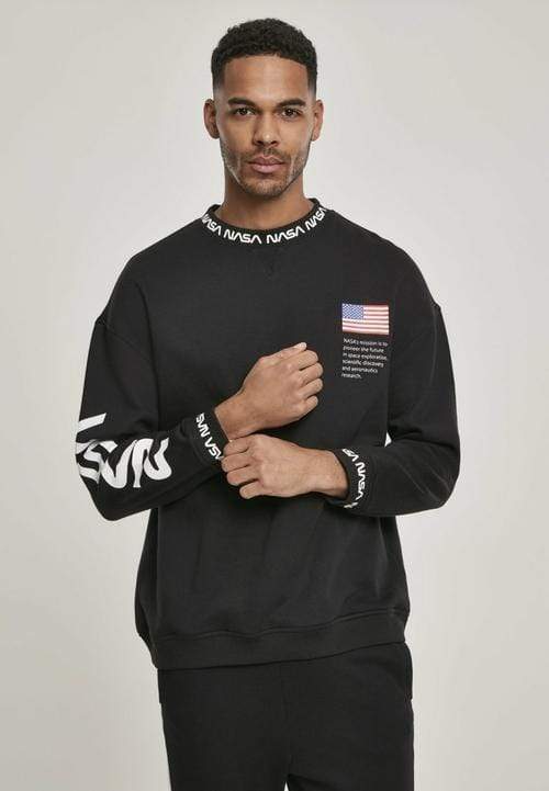 Callisto Men's Clothing L / Black NASA Oversize Crewneck Sweater