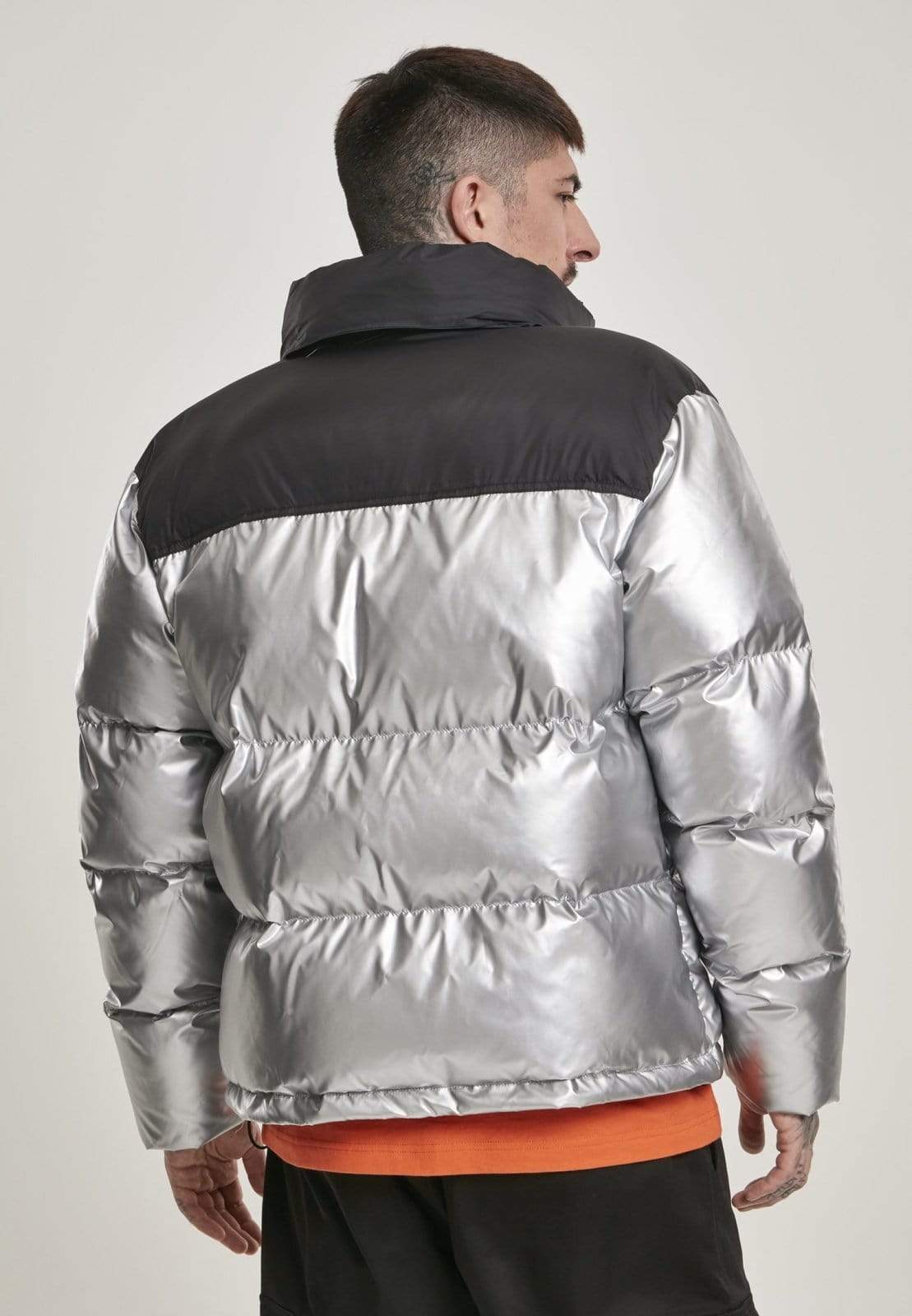 Callisto Jackets & Coats NASA Two-Toned Cool Grey Puffer Jacket