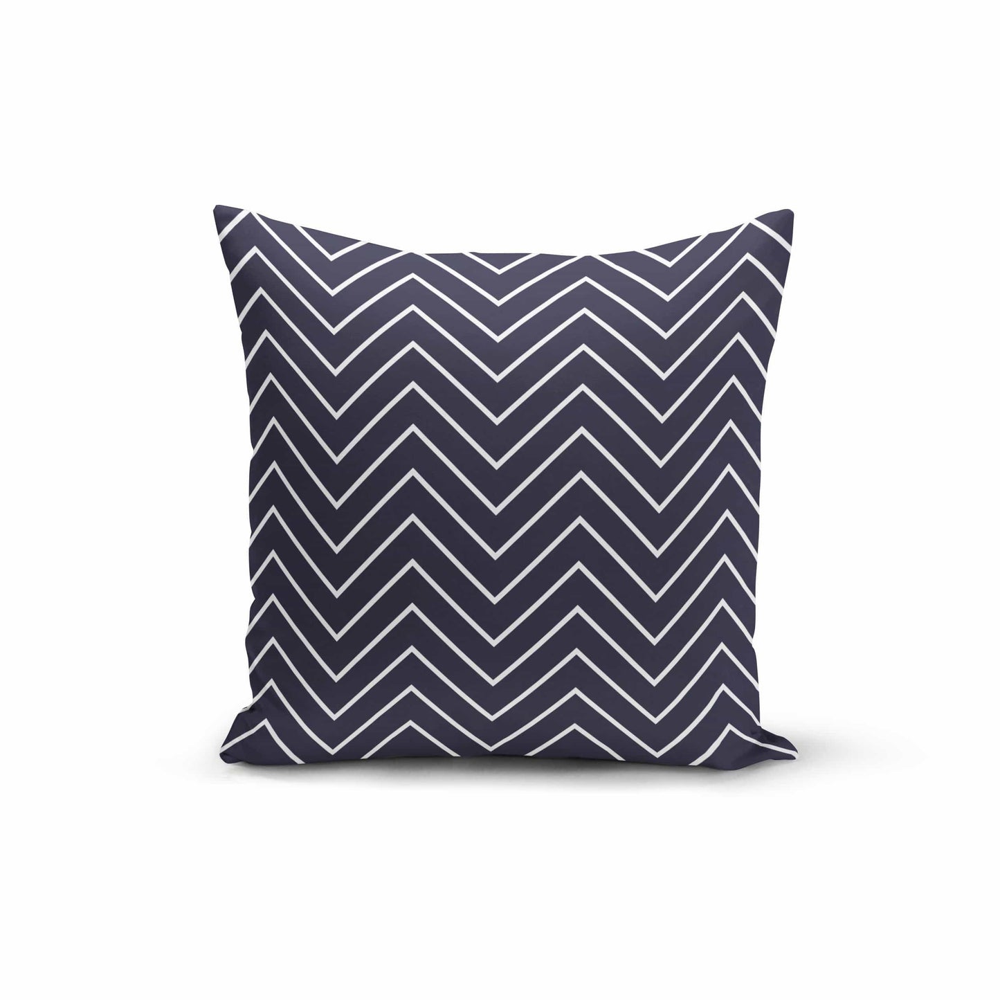 Orange Poppy Textiles & Pillows Navy White Zigzag Pillow Cover