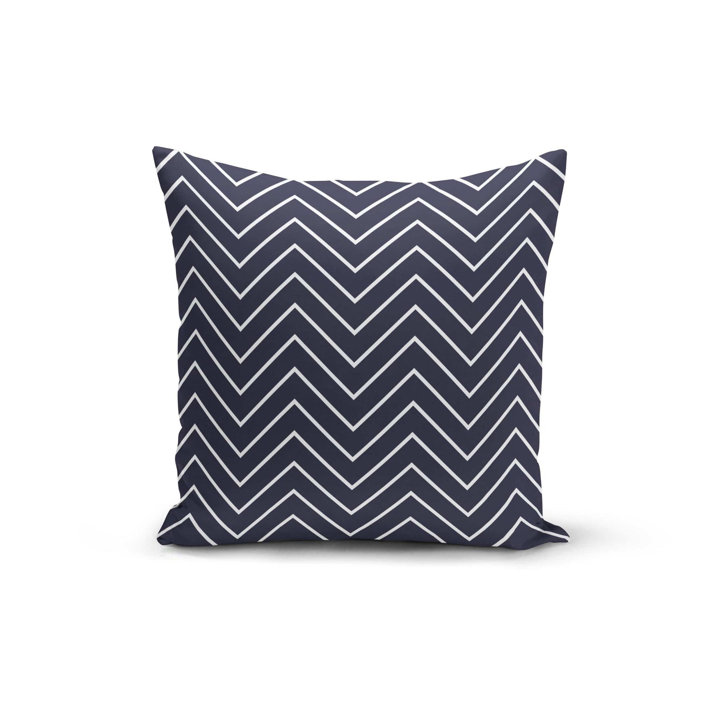 Orange Poppy Textiles & Pillows Navy White Zigzag Pillow Cover