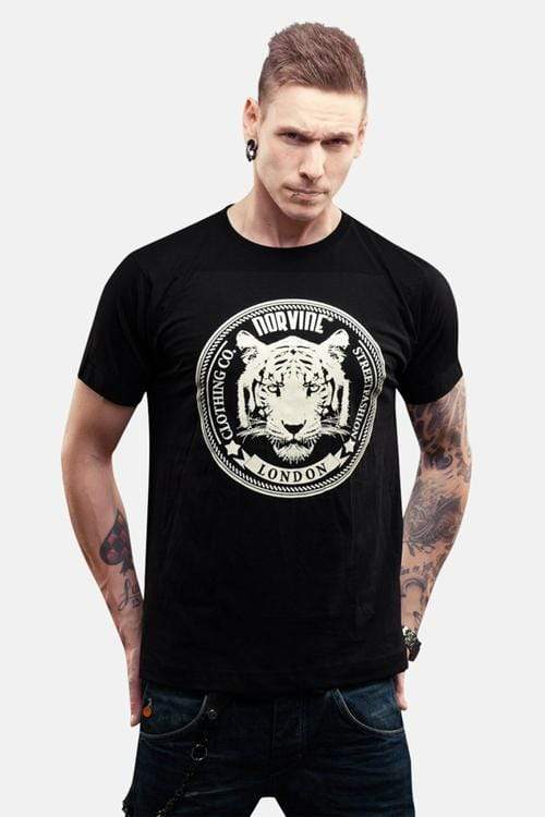 Callisto Men's Clothing L / Black Norvine Tiger of London Tee