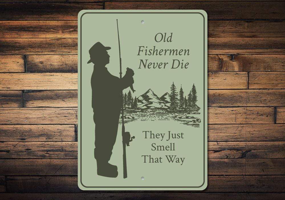 Orchid Eurybia Home Decor Old Fisherman Sign