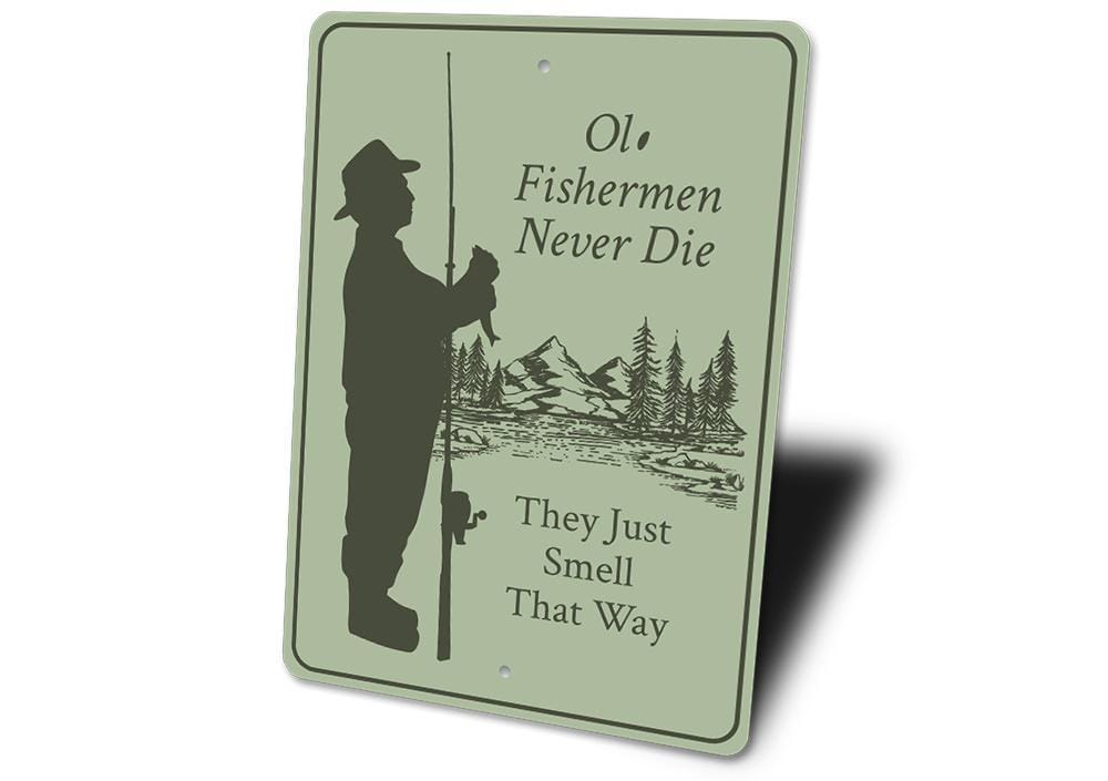 Orchid Eurybia Home Decor Old Fisherman Sign
