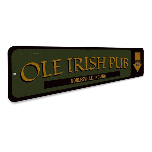 Orchid Eurybia Home Decor Ole Irish Pub Entrance Sign