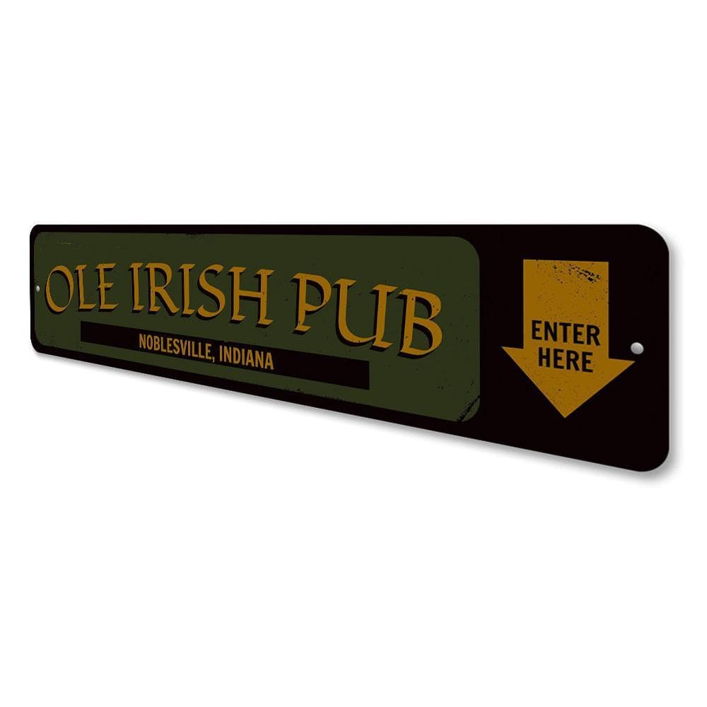 Orchid Eurybia Home Decor Ole Irish Pub Entrance Sign