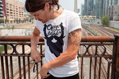 Green Lucky Men's Clothing Open Mind Men's Tee