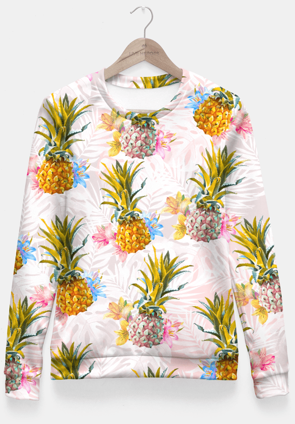 Scorpius Sweaters & Hoodies Pineapple love Fitted Waist Sweater Women