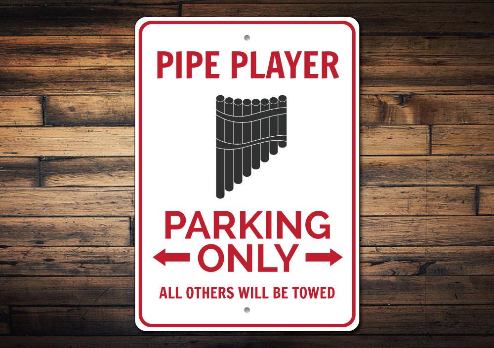 Orchid Eurybia Home Decor Pipe Player Parking Sign