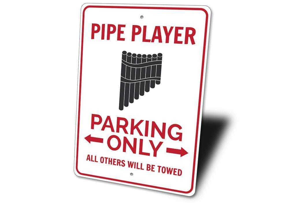 Orchid Eurybia Home Decor Pipe Player Parking Sign