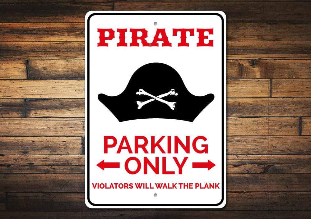 Orchid Eurybia Home Decor Pirate Parking Sign