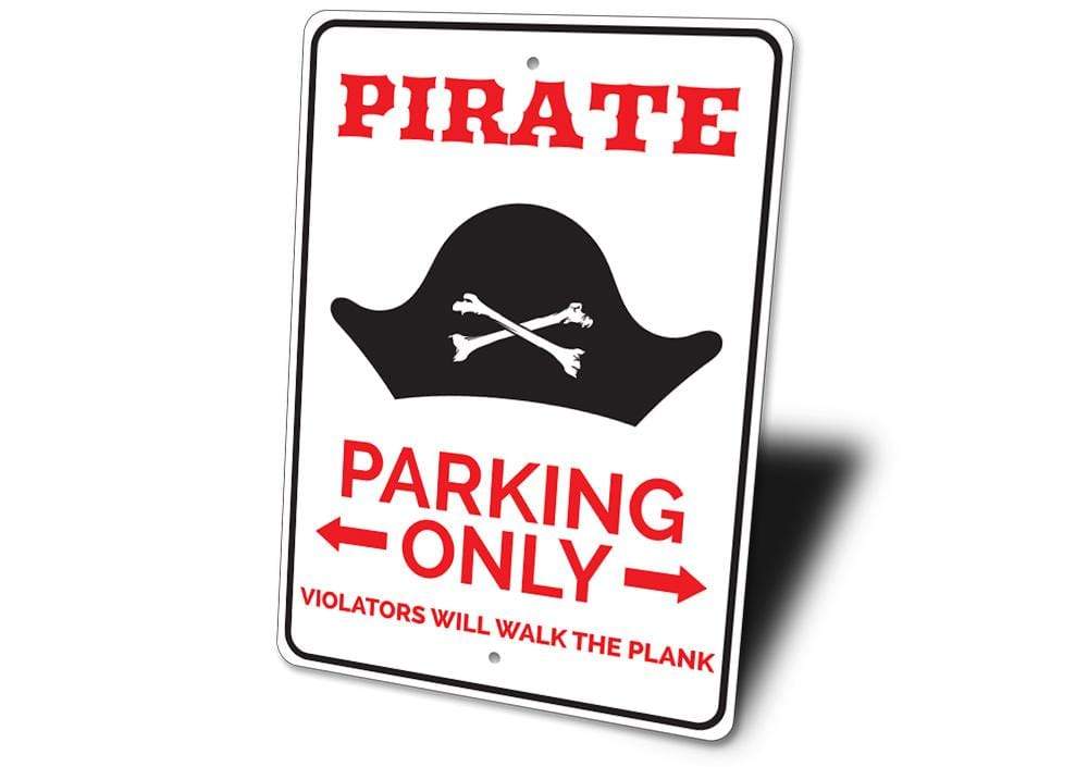 Orchid Eurybia Home Decor Pirate Parking Sign