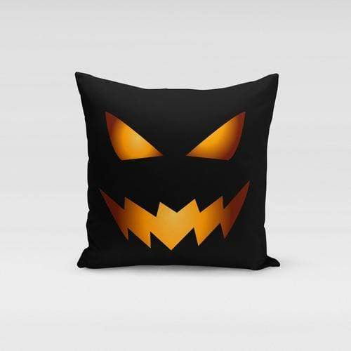 Orange Poppy Textiles & Pillows 12x16 / Multicolored Pumpkin Face Pillow Cover