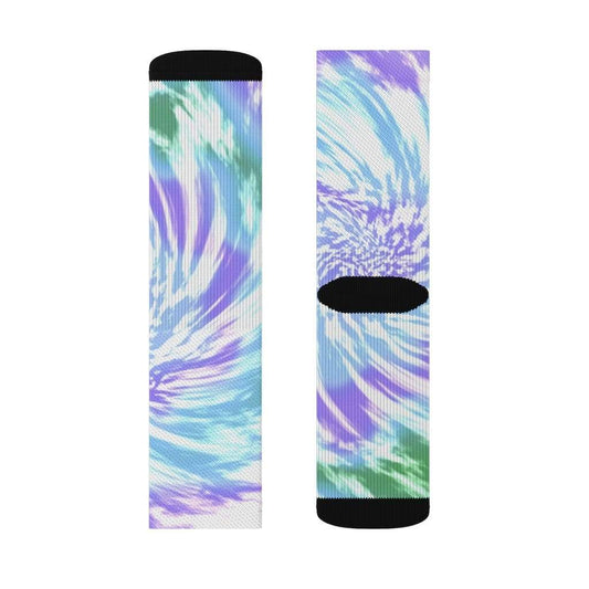 Yellow Pandora Socks Purple Tie Dye Novelty Socks
