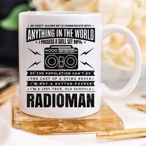 Magenta Shadow Home & Garden Radioman Coffee Mug - Radioman Mug Gift - Radioman