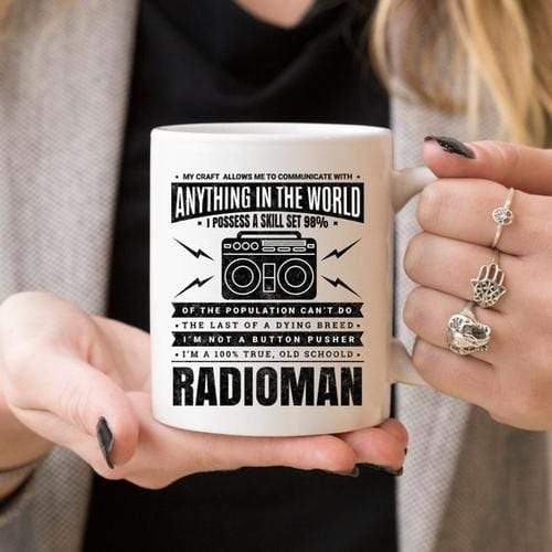 Magenta Shadow Home & Garden Radioman Coffee Mug - Radioman Mug Gift - Radioman