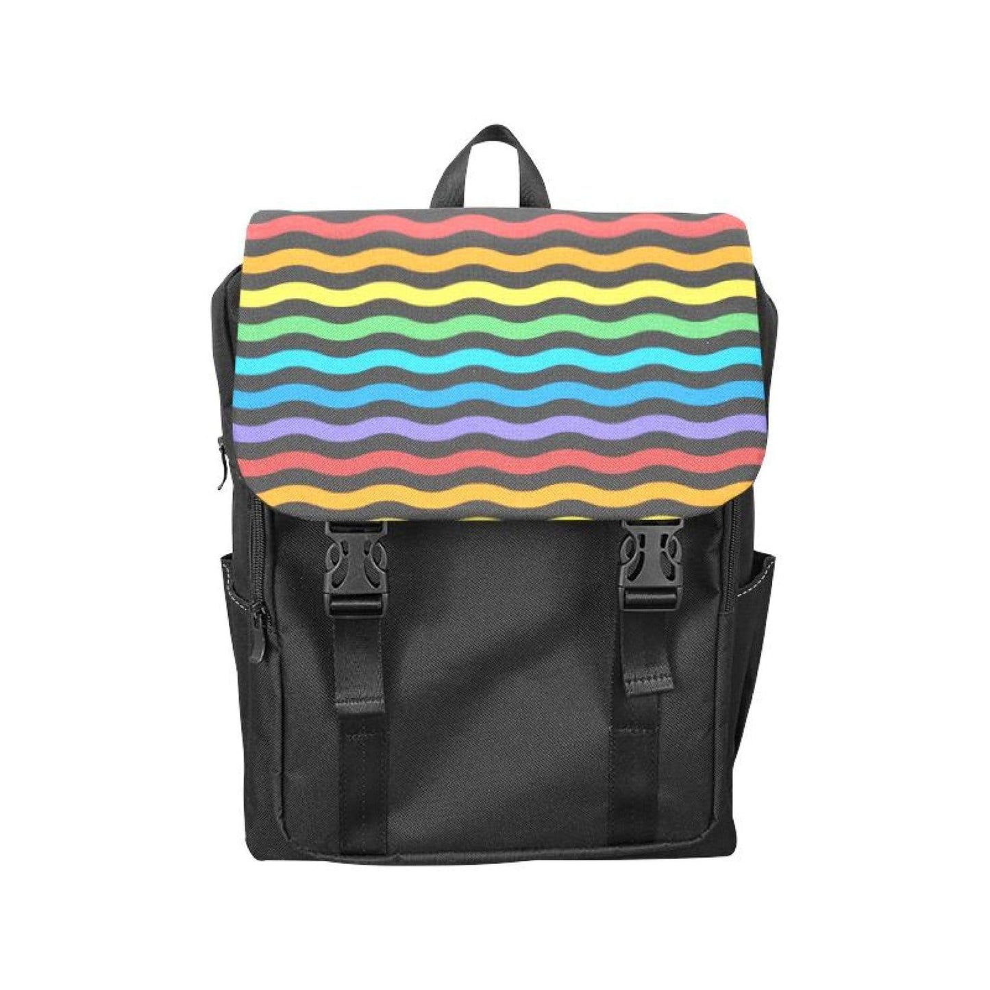 inQUE'INQ Backpacks Bags Rucksacks One Size Rainbow stripes backpack