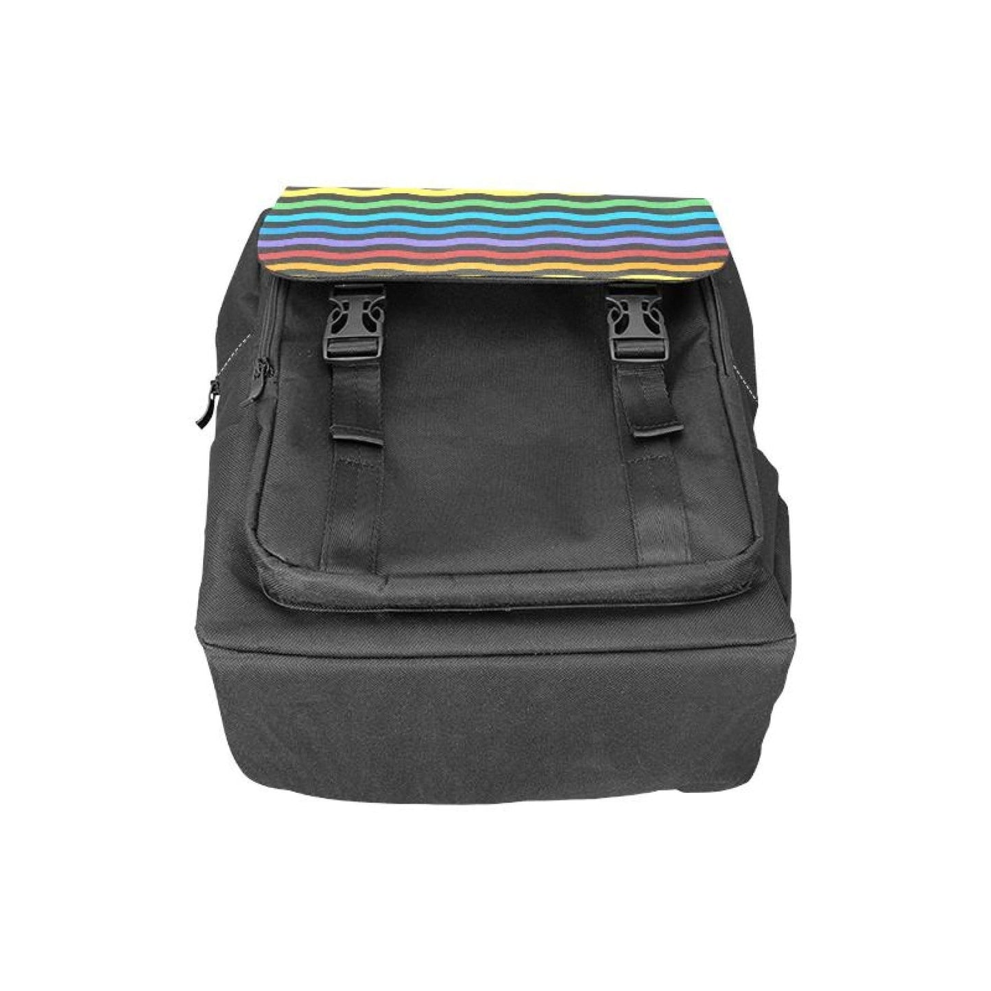 inQUE'INQ Backpacks Bags Rucksacks One Size Rainbow stripes backpack