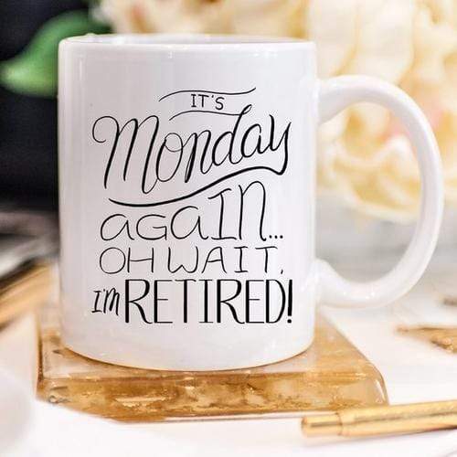 Magenta Shadow Home & Garden Retirement Mug - Gifts For Retirement - Funny