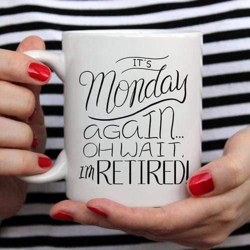 Magenta Shadow Home & Garden Retirement Mug - Gifts For Retirement - Funny