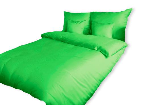 Amethyst Tartarus Home & Garden 160x200 / Green Satin cotton bedding GREEN
