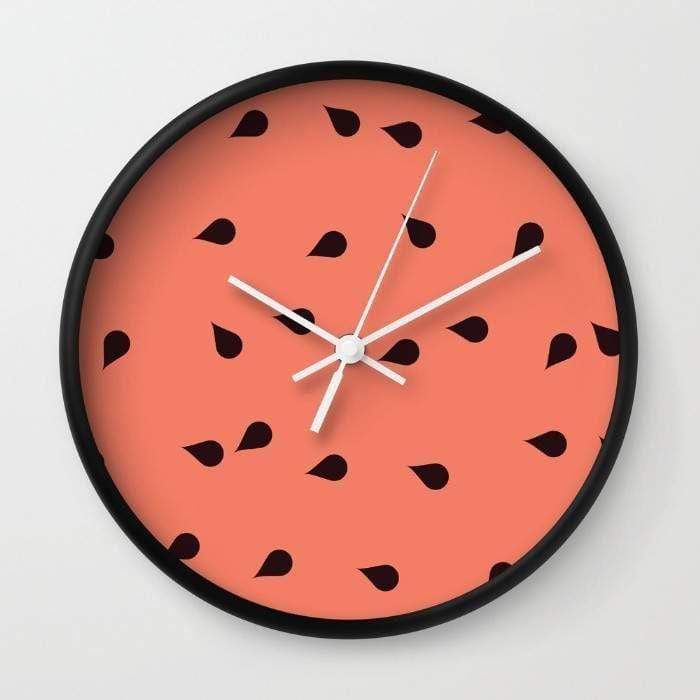 Scorpius Clocks SCATTERED WATERMELON Wall clock