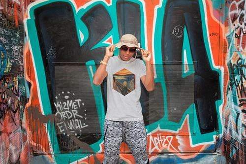 Green Lucky Men's Clothing Scream Munch Men's Tee