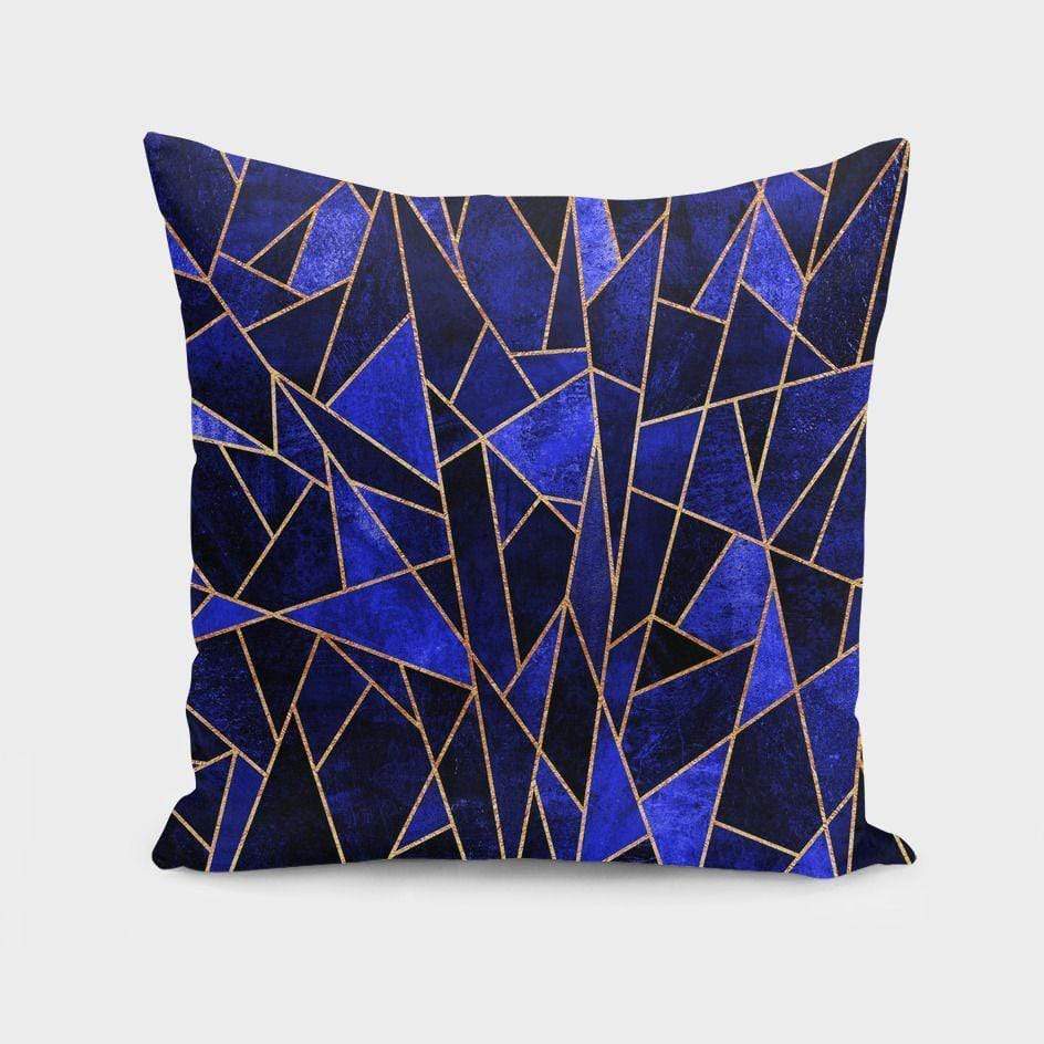 Scorpius Textiles & Pillows Shattered Sapphire Cushion/Pillow