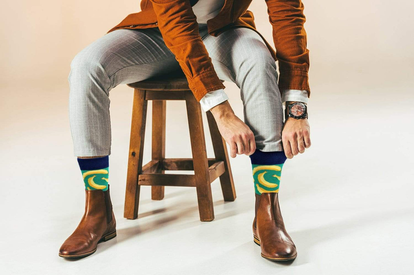 Fuchsia Thrace Socks Sick Socks – Bananas – Favorite Foods Casual Dress Socks