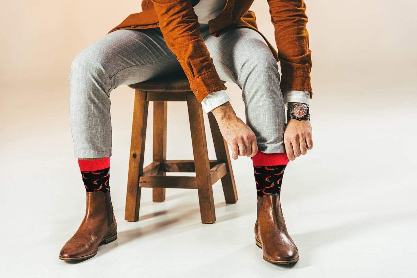 Fuchsia Thrace Socks Sick Socks - Chili Pepper – International Food Dress Socks