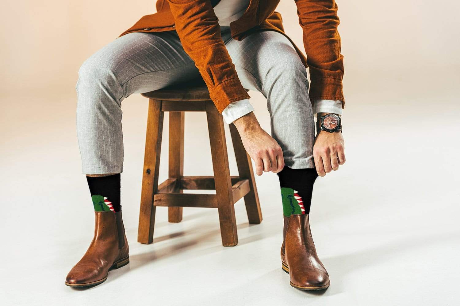Fuchsia Thrace Socks Sick Socks – Crocodile – Down South Casual Dress Socks