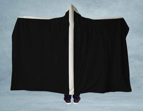 Orange Poppy Women's Clothing 60x40 / Black Skunk Hooded Blanket