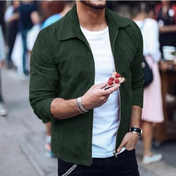 Cjdropshipping Men's Clothing Slim Turn down Collar Jacket