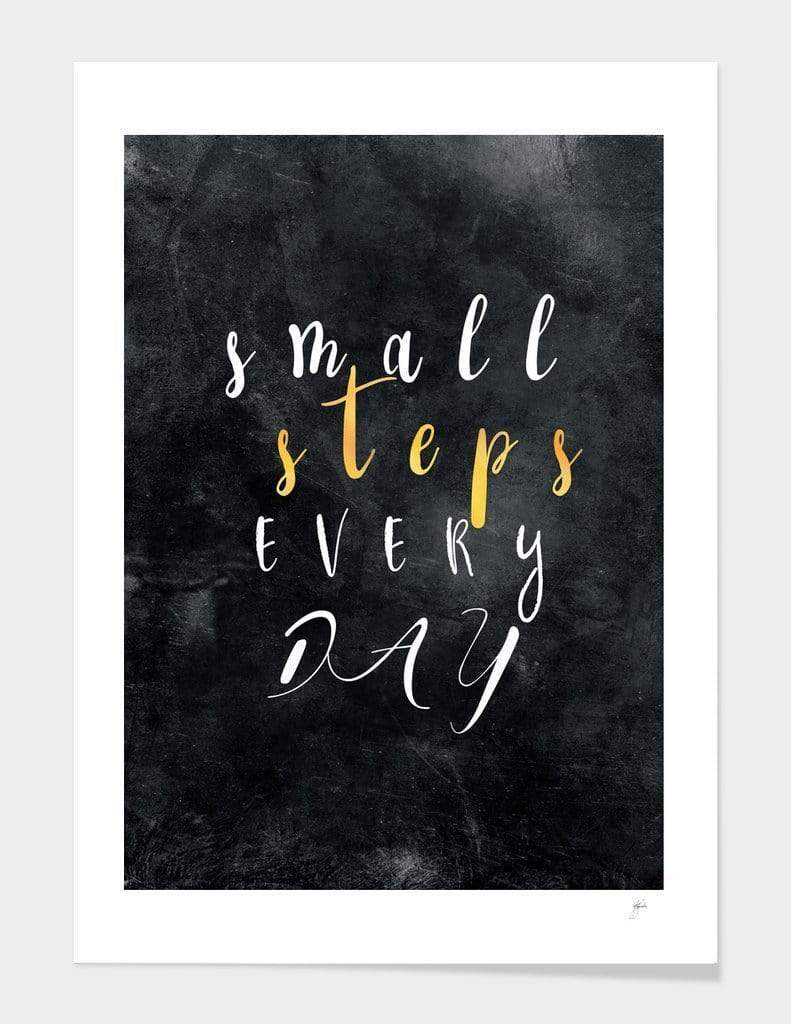 Scorpius Home Decor Small Steps Every Day #motivation #quotes Frame