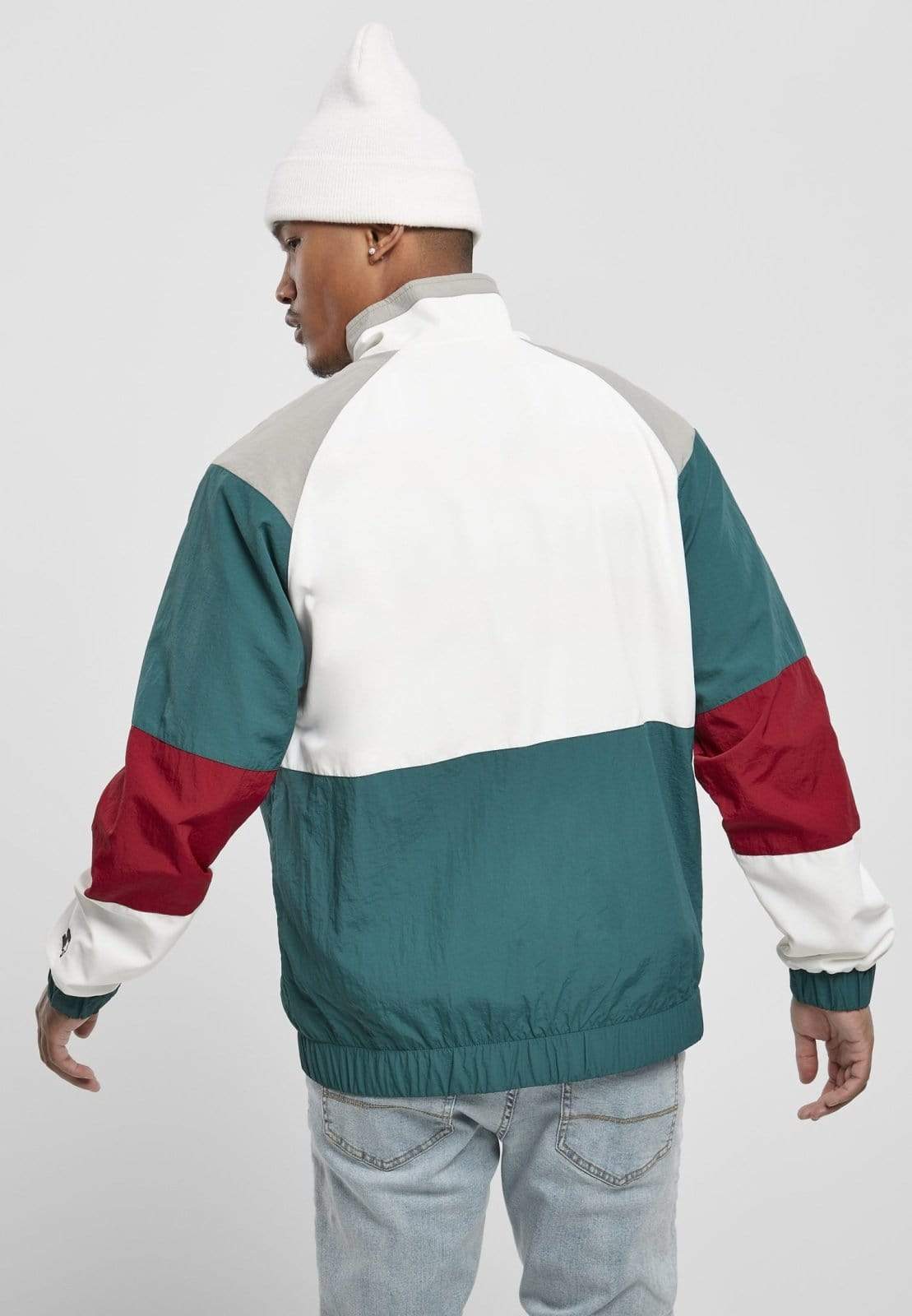 Callisto Men's Clothing Starter Color Block Retro Jacket
