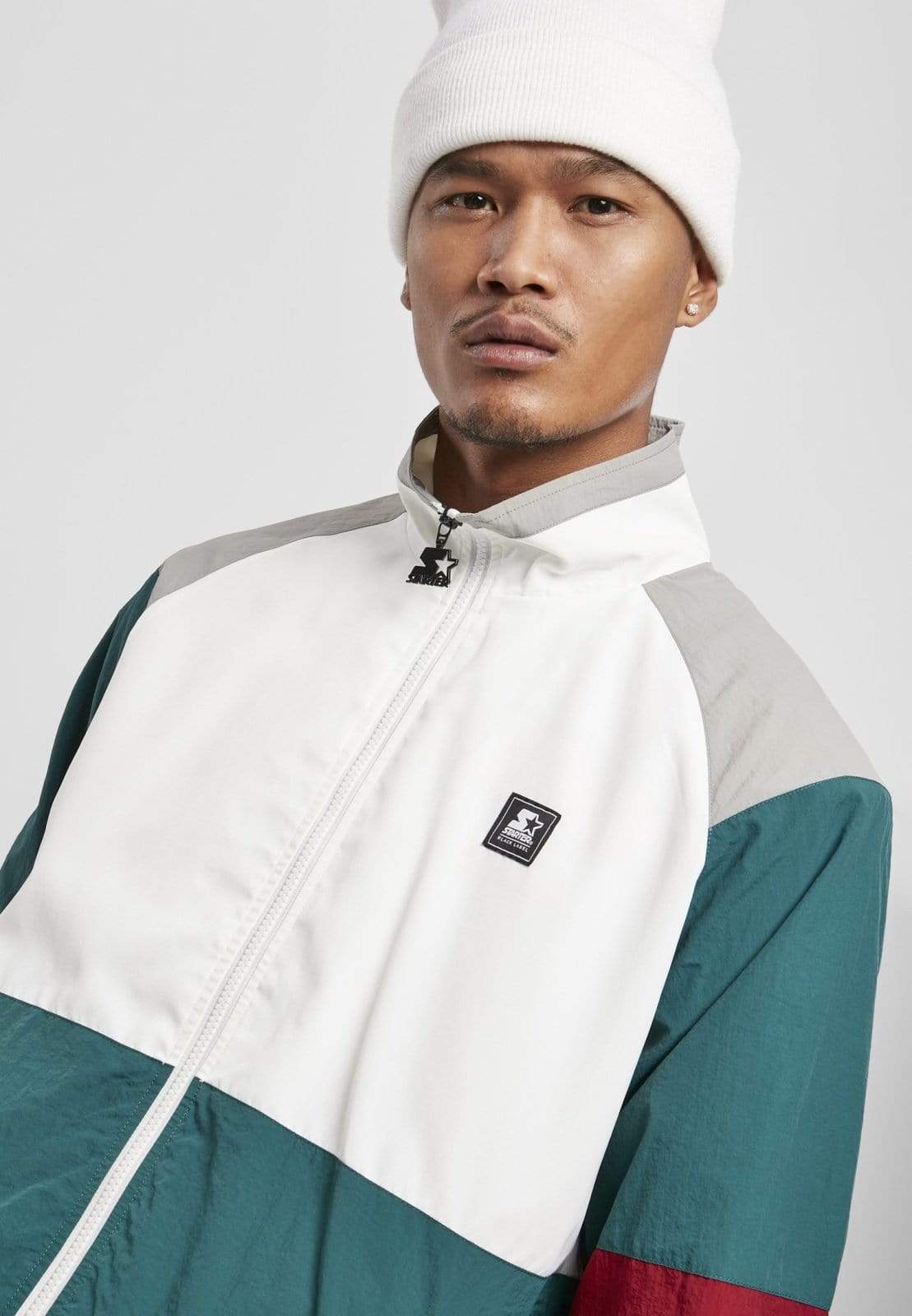 Callisto Men's Clothing Starter Color Block Retro Jacket