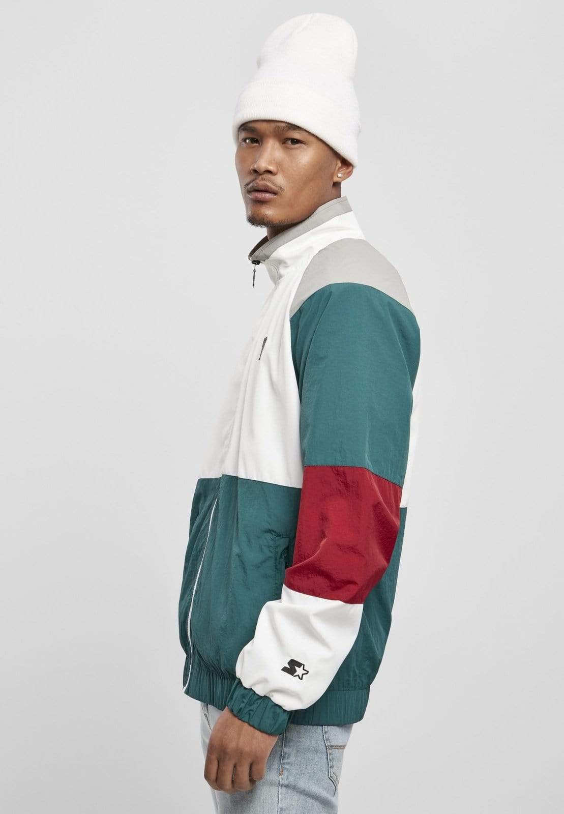 Callisto Men's Clothing Starter Color Block Retro Jacket