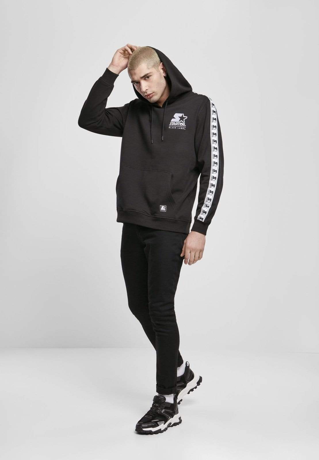 Callisto Sweaters & Hoodies Starter Logo Taped Hoodie Black or White