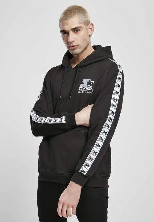 Callisto Sweaters & Hoodies L / Black Starter Logo Taped Hoodie Black or White