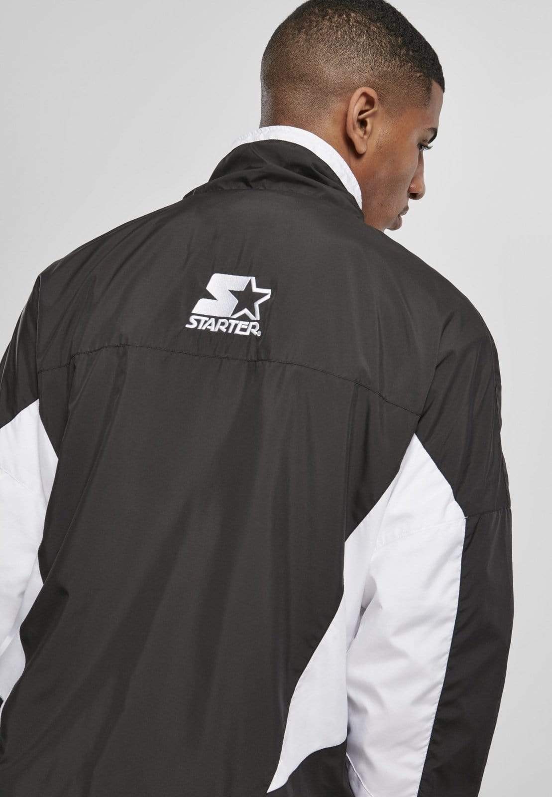 Callisto Men's Clothing Starter Track Jacket - Black/White