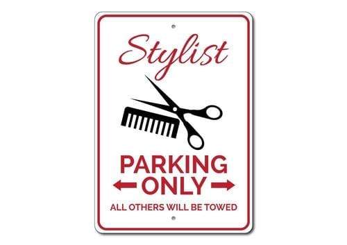 Orchid Eurybia Home Decor 12 x 18 inches Stylist Parking Sign