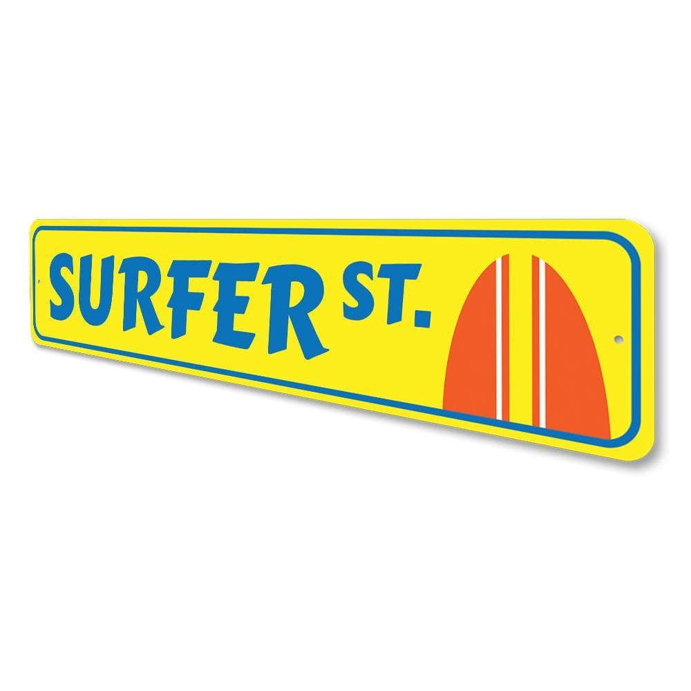 Orchid Eurybia Home Decor Surfer Street Sign