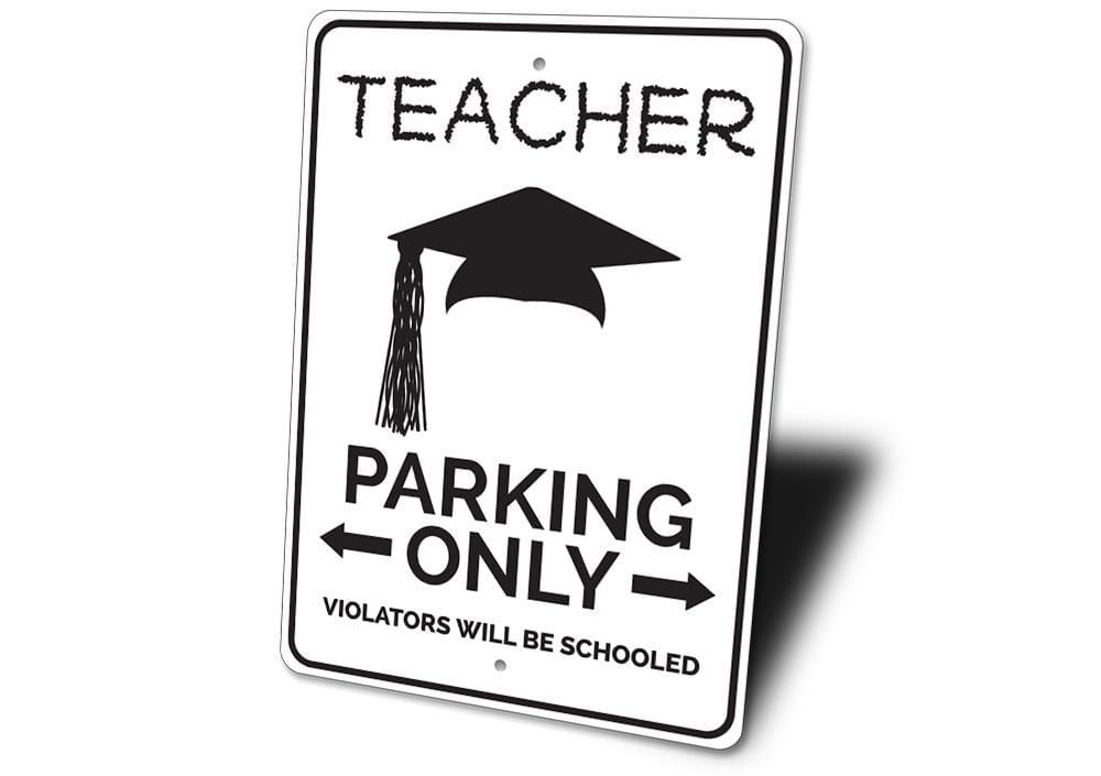 Orchid Eurybia Home Decor Teacher Parking Sign
