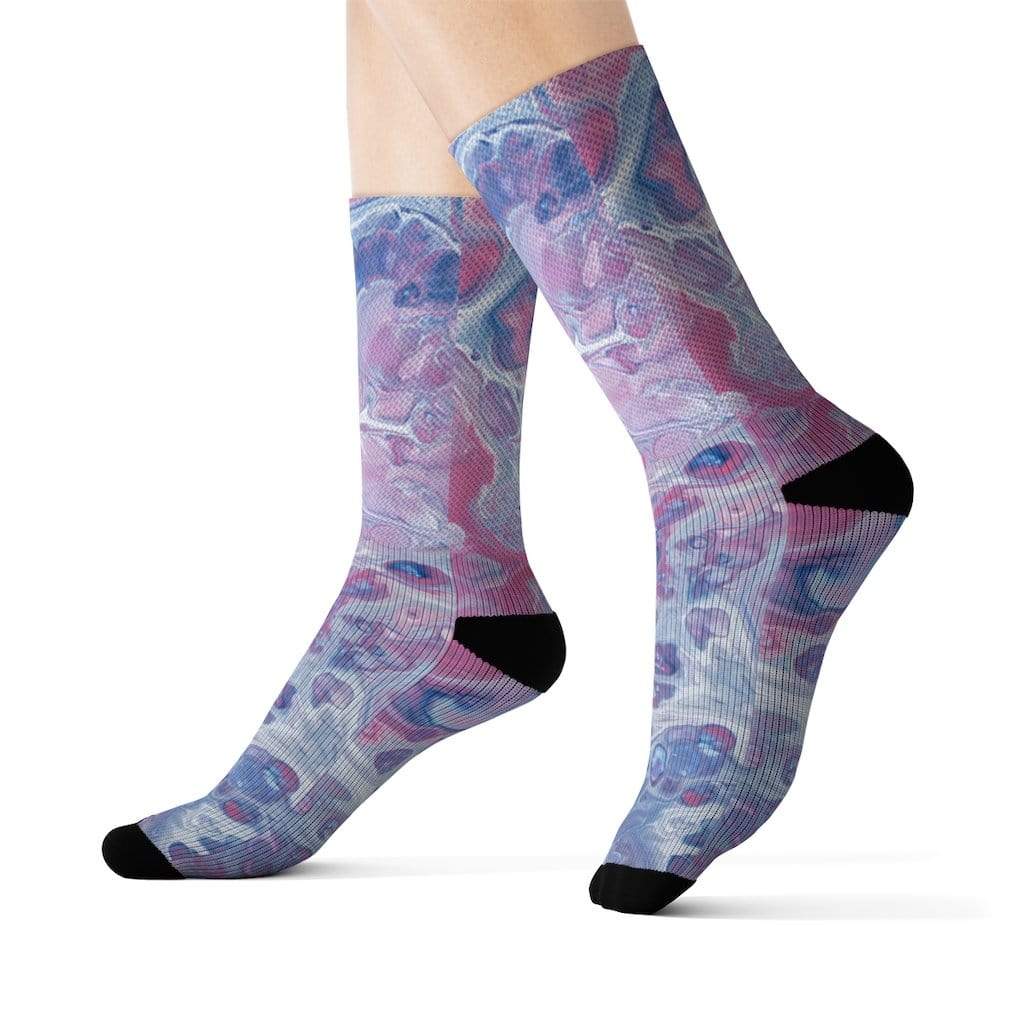 Yellow Pandora Socks Tie Dye Fun Novelty Socks
