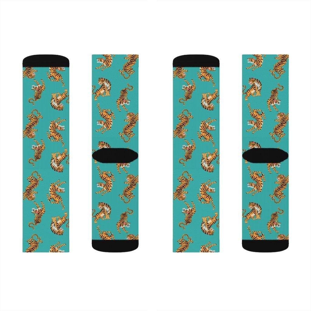 Yellow Pandora Socks Tiger Fun Novelty Socks