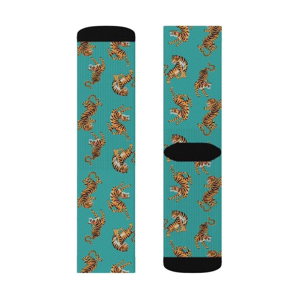 Yellow Pandora Socks Tiger Fun Novelty Socks