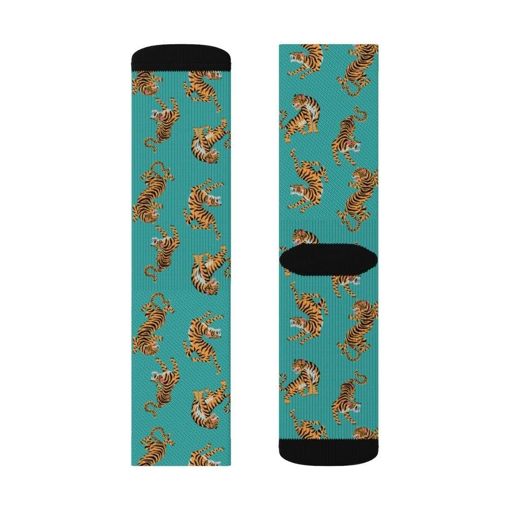Yellow Pandora Socks Tiger Fun Novelty Socks