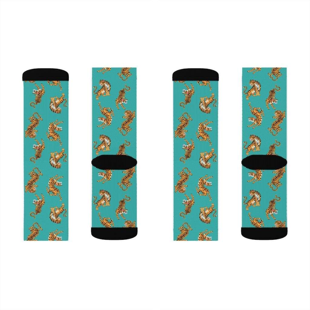 Yellow Pandora Socks Tiger Fun Novelty Socks