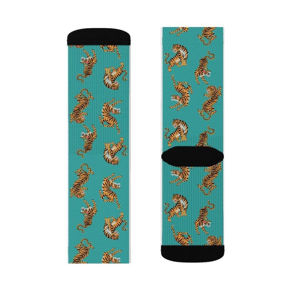 Yellow Pandora Socks Tiger Fun Novelty Socks