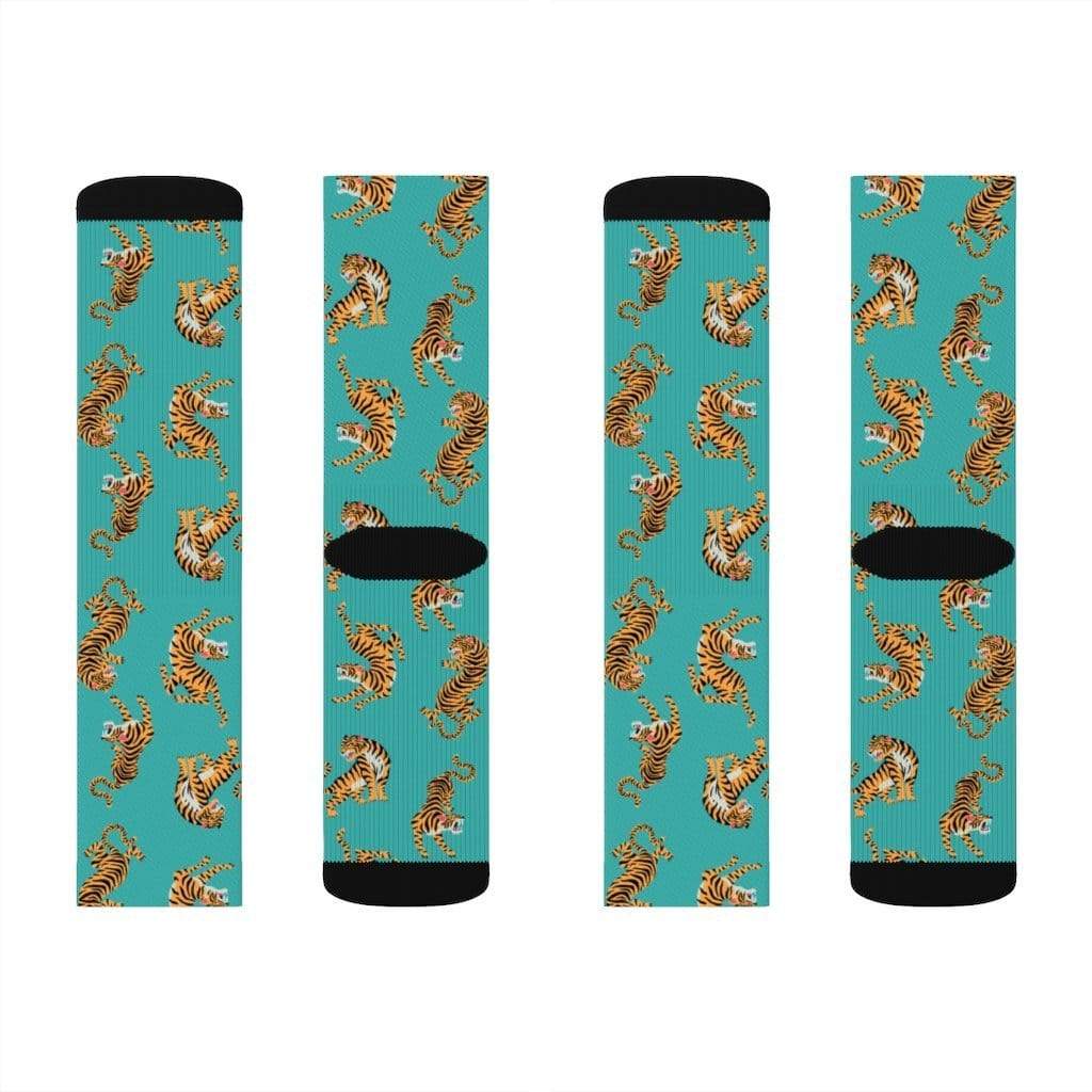 Yellow Pandora Socks Tiger Fun Novelty Socks